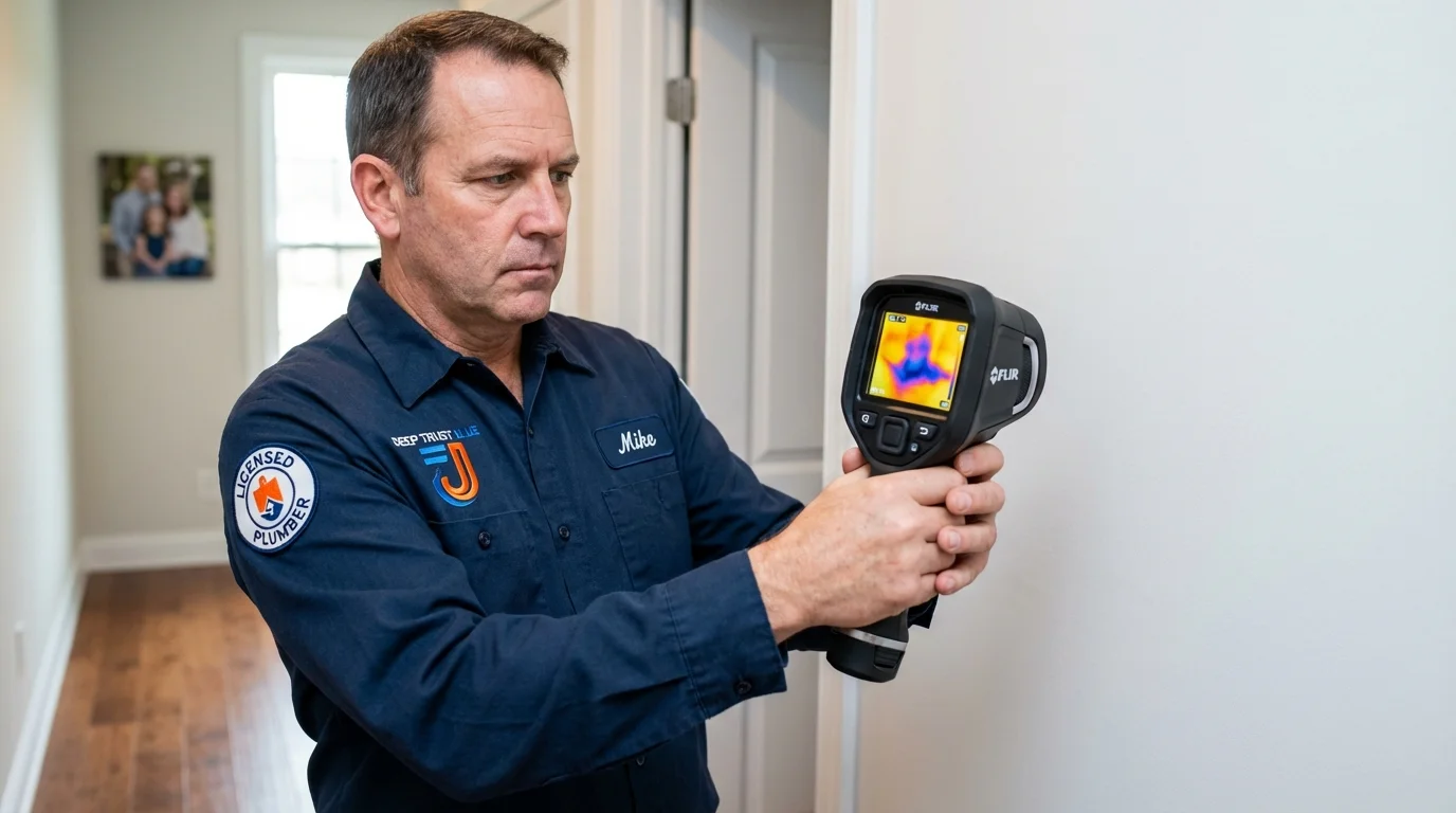Thermal imaging leak detection by Johns Plumbing LLC in Molalla